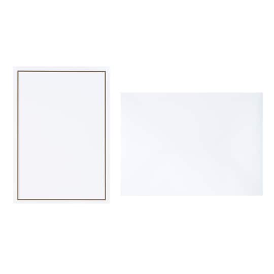 5" x 7" Line Border Flat Card & Envelope Sets